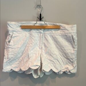 Crown & Ivy Textured White Shorts